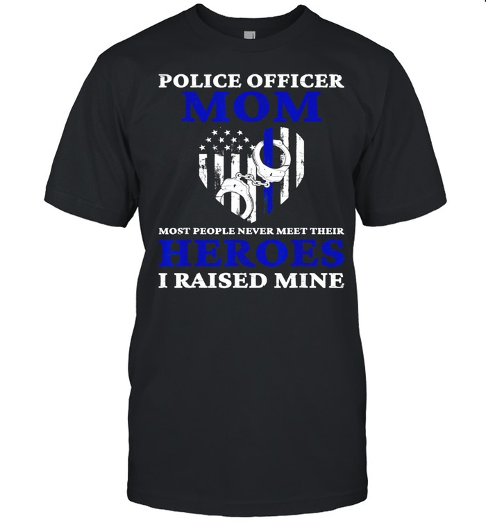 Police Officer Mom Blue Line Police shirt Classic Men's T-shirt
