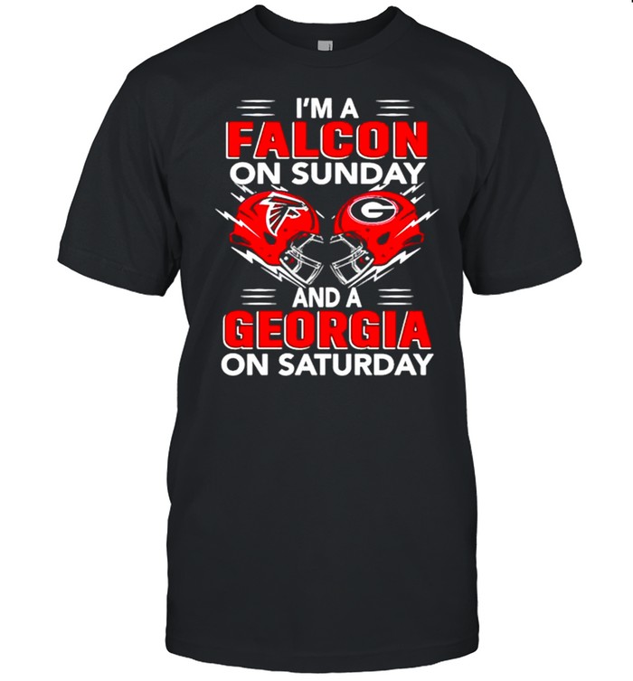 I’m A Falcon On Sunday And A Georgia On Saturday Shirt