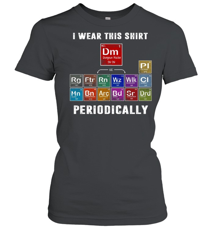 I Wear This  Dungeon Master Periodically shirt Classic Women's T-shirt