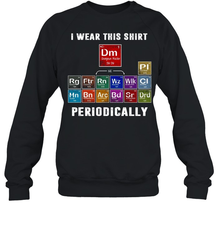 I Wear This  Dungeon Master Periodically shirt Unisex Sweatshirt