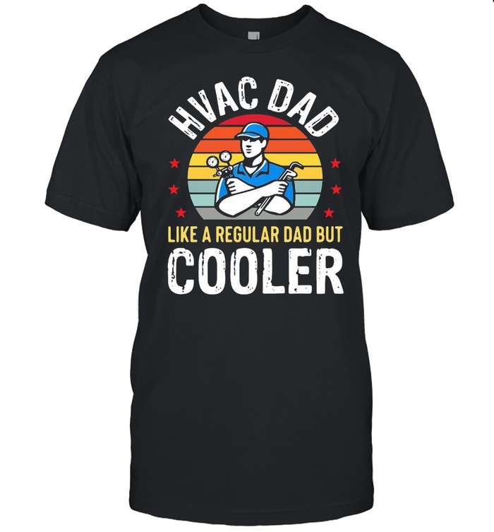 Hvac Dad But Cooler Mens Funny Hvac Technician Father Gift Vintage Retro T-shirt Classic Men's T-shirt
