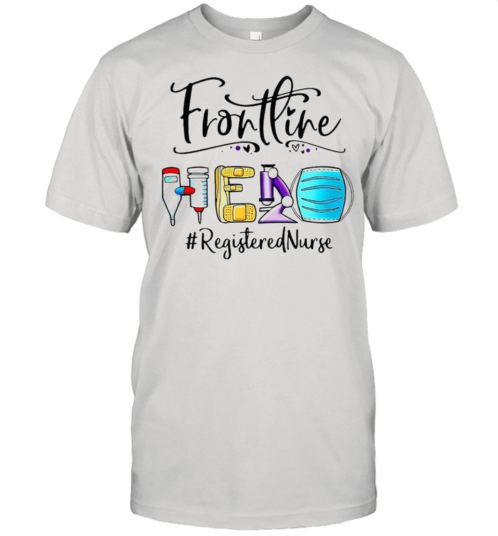 Frontline Hero Face Mask Registered Nurse Life T-shirt Classic Men's T-shirt