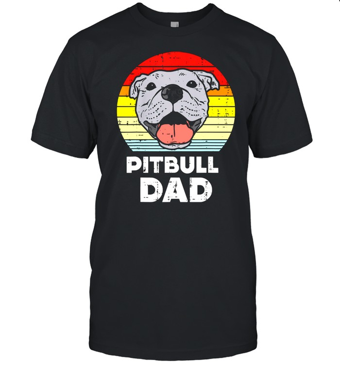 Pitbull Dad vintage shirt Classic Men's T-shirt