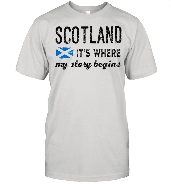 Scotland its where my story begins shirt Classic Men's T-shirt