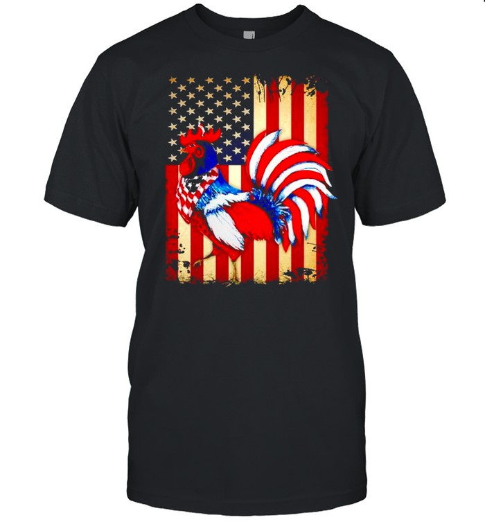 Chicken happy 4th of July Independence day shirt Classic Men's T-shirt