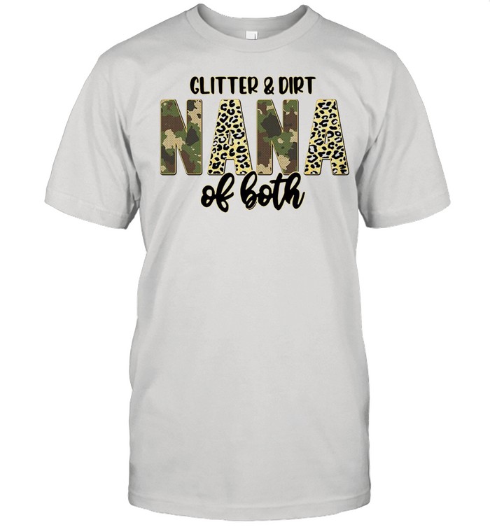 Glitter And Dirt Nana Of Both Leopard Camo Plaid T-shirt Classic Men's T-shirt