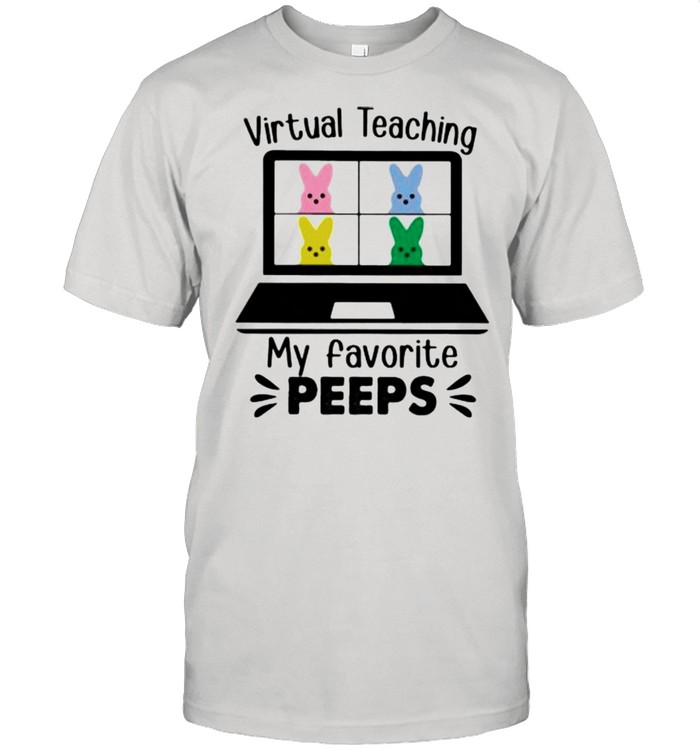 Virtual Teaching My favorite Peeps shirt Classic Men's T-shirt