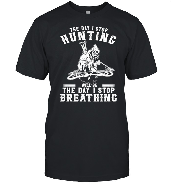 Devil the day I stop hunting will be the day I stop breathing shirt Classic Men's T-shirt