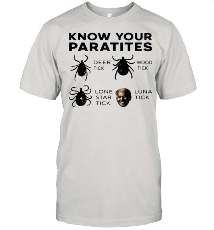 Know your parasites deer tick wood tick lone star tick luna tick shirt Classic Men's T-shirt