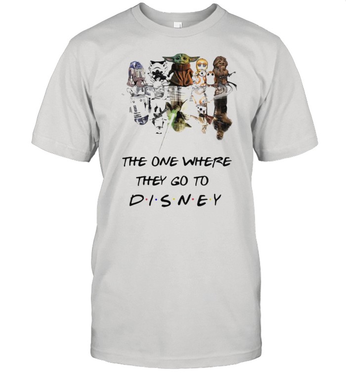 The One Where They Go To Disney Baby Yoda Star Wars Movie  Classic Men's T-shirt