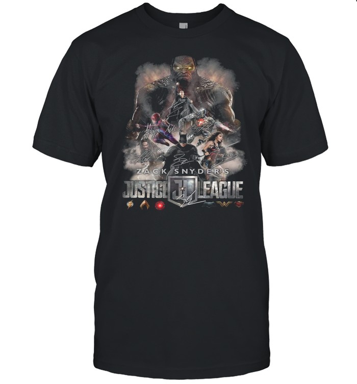 2021 Zack Snyders Justice League Movies Signatures shirt Classic Men's T-shirt