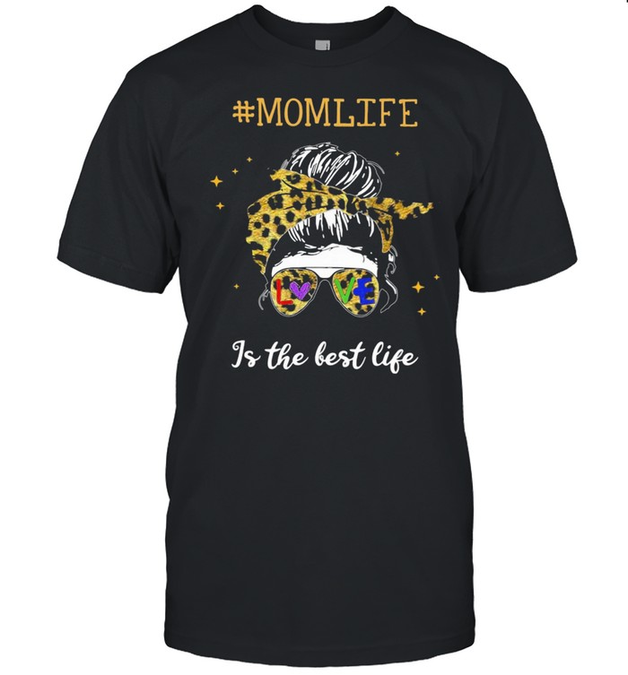 Mother Mom Life Is The Best Life Lepoard  Classic Men's T-shirt