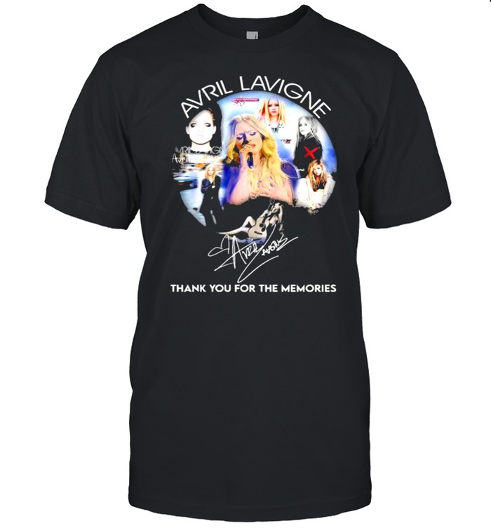 Avril Lavigne Thank You For The Memories Signature  Classic Men's T-shirt