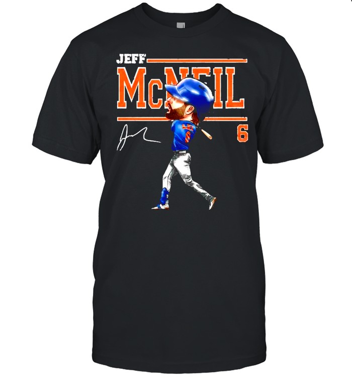 Jeff McNeil 6 Cartoon signature shirt Classic Men's T-shirt