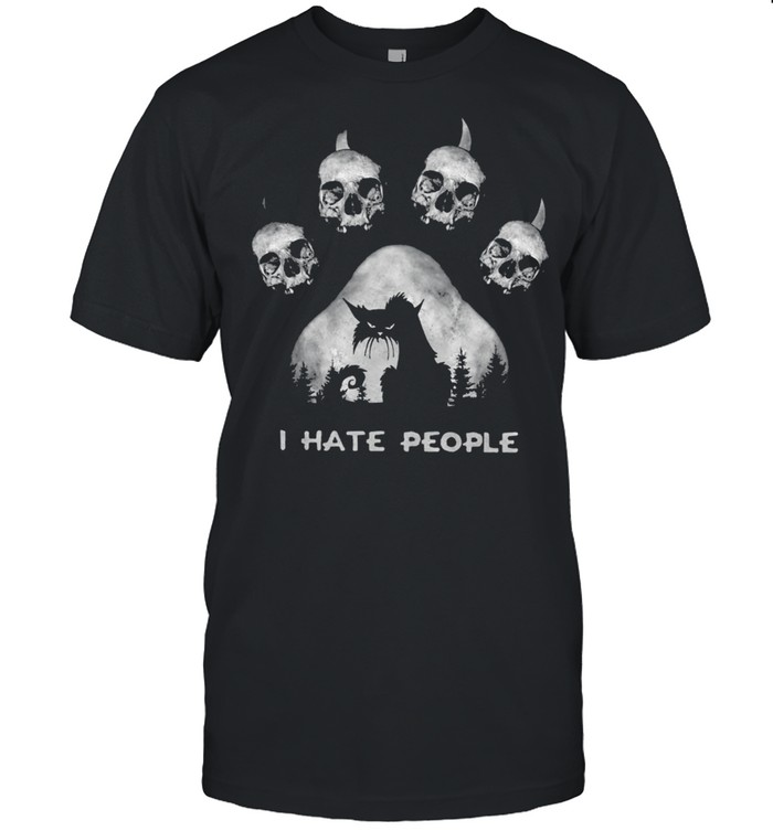 Skull I hate people shirt Classic Men's T-shirt