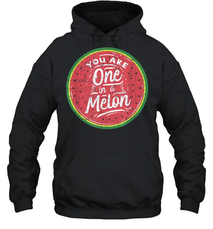 You Are One In A Melon Watermelon Tropical Fruit shirt Unisex Hoodie
