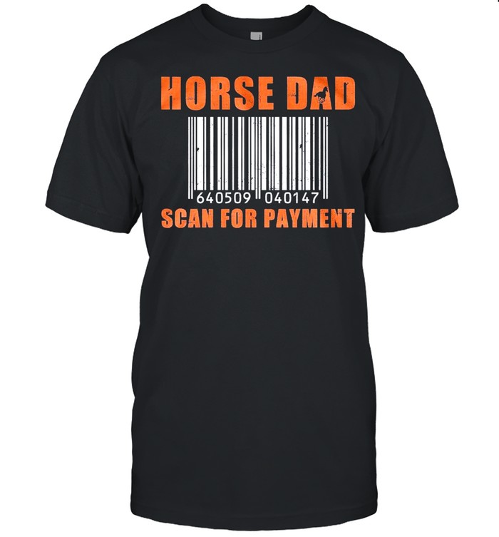 Horse Dad scan for payment shirt Classic Men's T-shirt
