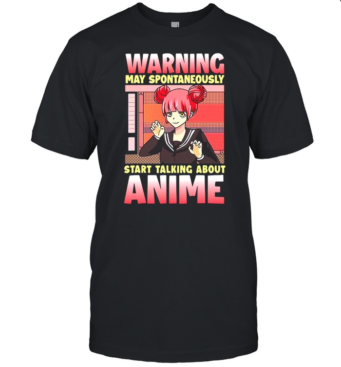 Anime Warning May Spontaneously Staart Talking About Anime T-shirt Classic Men's T-shirt