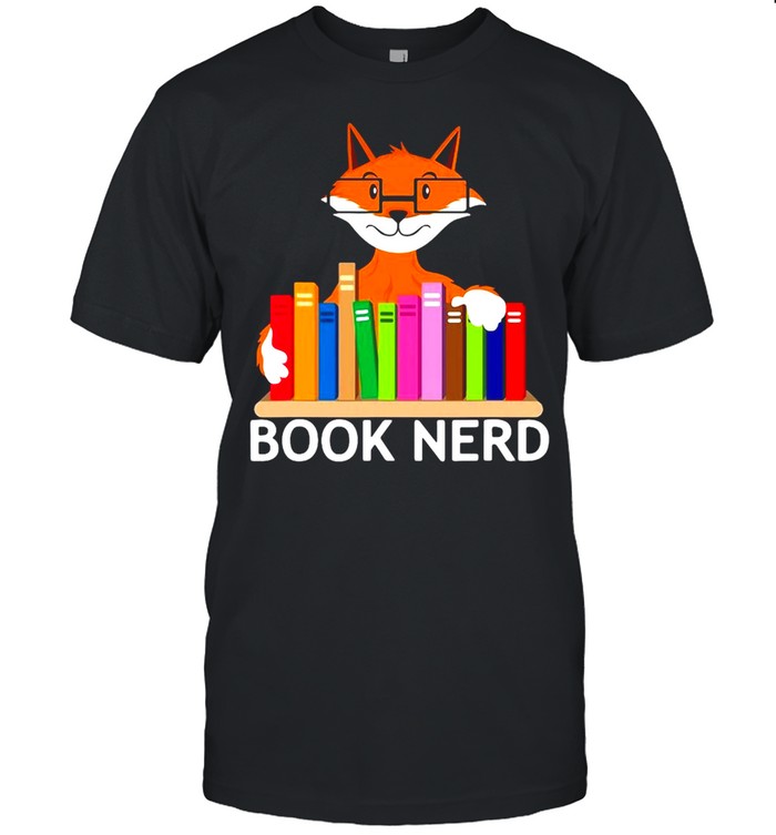 Book Nerd Reading Nerd Fox Funny And Cute Reader Geek T-shirt