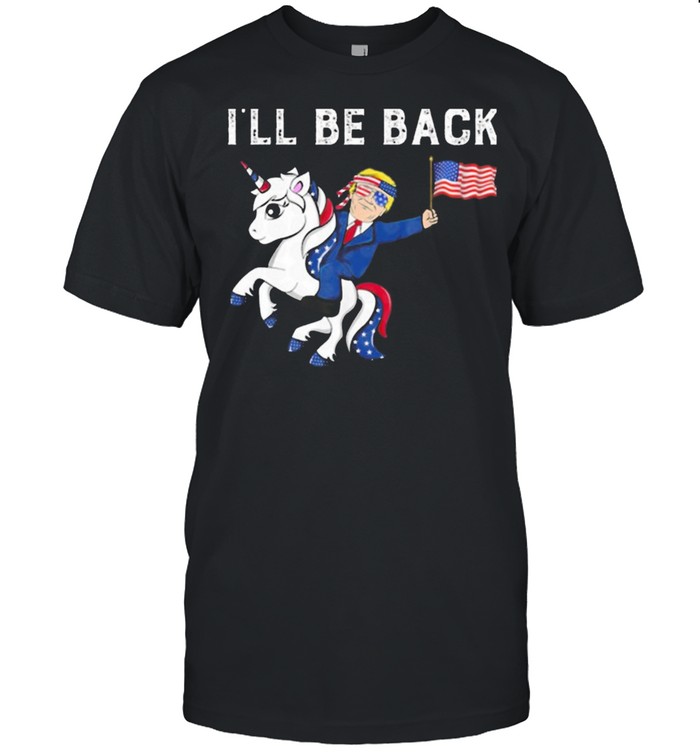 Unicon Donald Trump Ill be back American flag shirt Classic Men's T-shirt