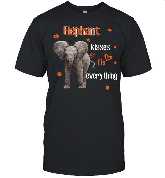 Elephant Kisses Fix Everything  Classic Men's T-shirt