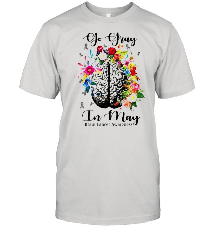 Go gray in May brain cancer awareness shirt Classic Men's T-shirt
