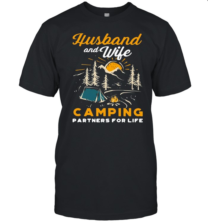 Husband And Wife Camping Partners For Life  Classic Men's T-shirt