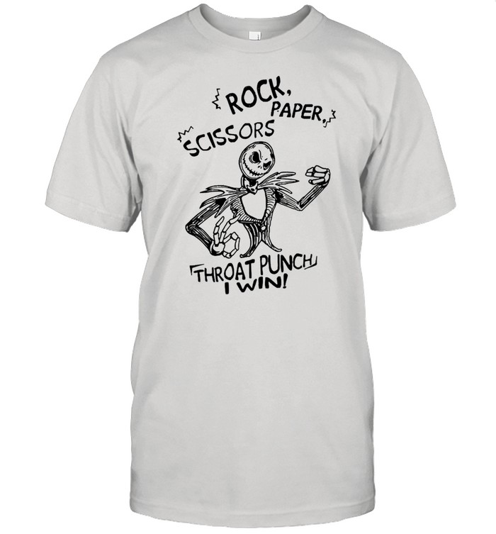 Jack Skelling Rock Paper Scissors Throat Punch I Win Classic Men's T-shirt