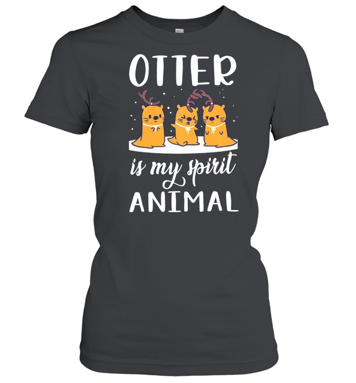 OTTER is my spirit animal christmas shirt gift Classic shirt Classic Women's T-shirt