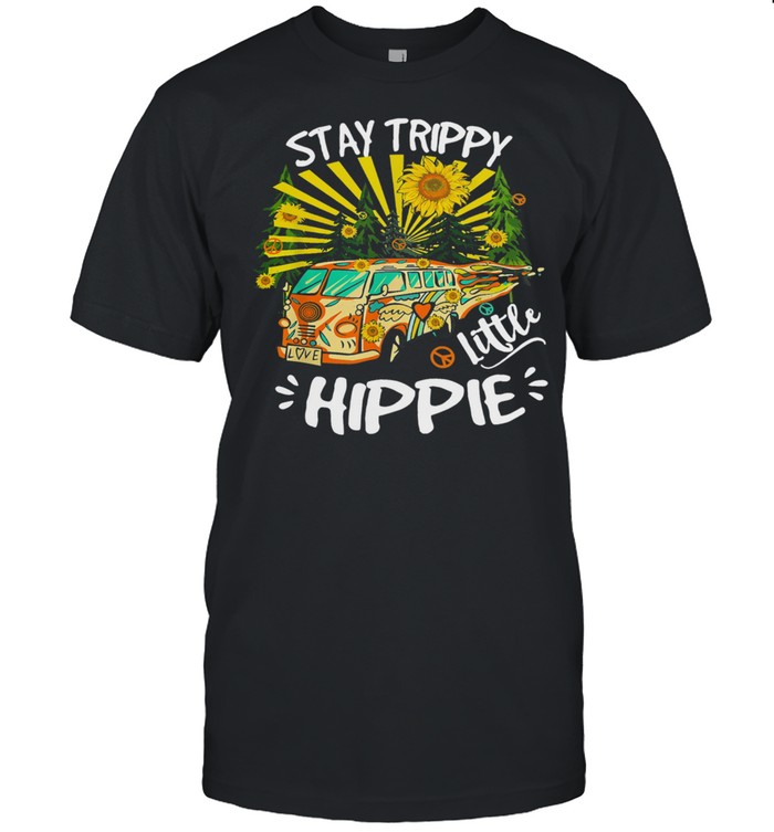 Stay Trippy Little Hippie Bus Love Sunflower shirt Classic Men's T-shirt