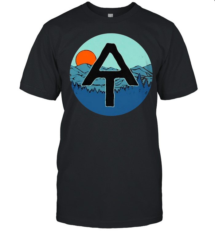 AT Appalachian Trail Hiker Hiking Sunset Mountain T-shirt