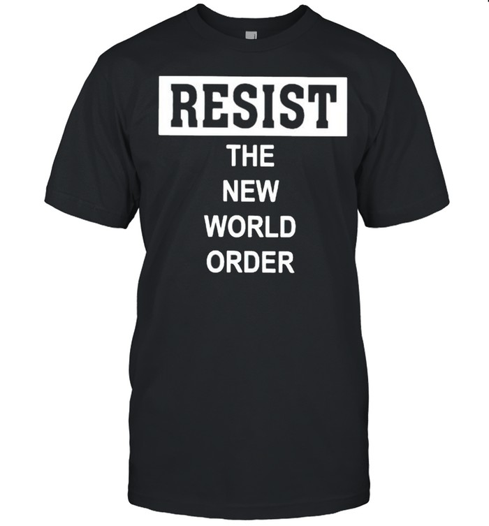 Resist the new world order shirt Classic Men's T-shirt