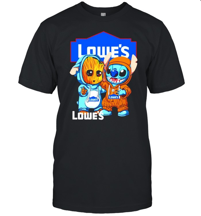 Baby Groot and Stitch Lowe’s shirt