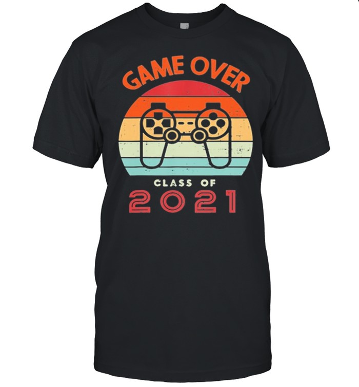 Game Over Class Of 2021 Vintage Retro shirt
