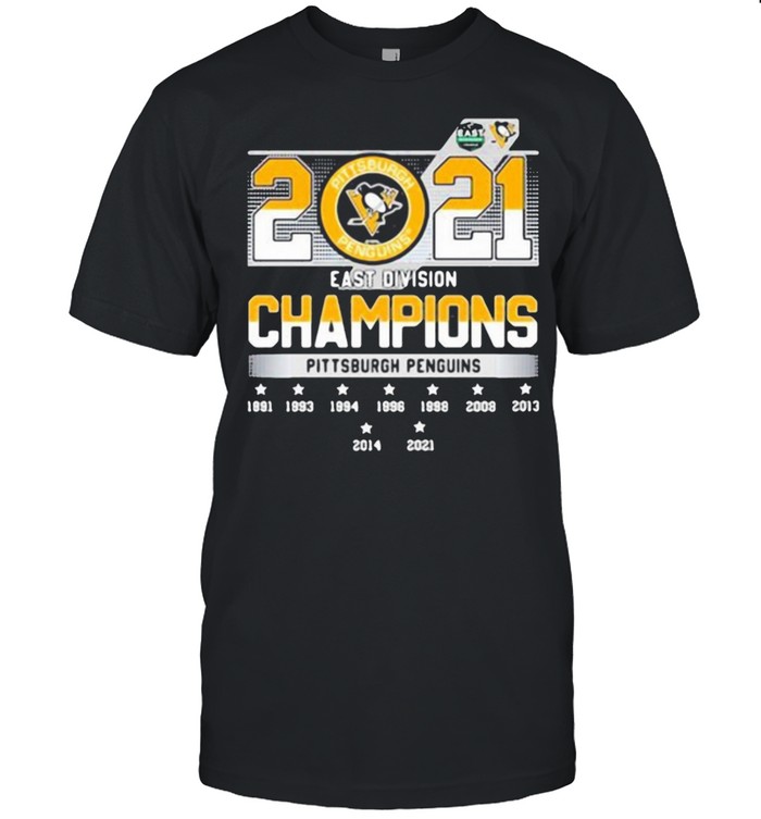 pittsburgh penguins 2021 east division champions 1991 2021 shirt