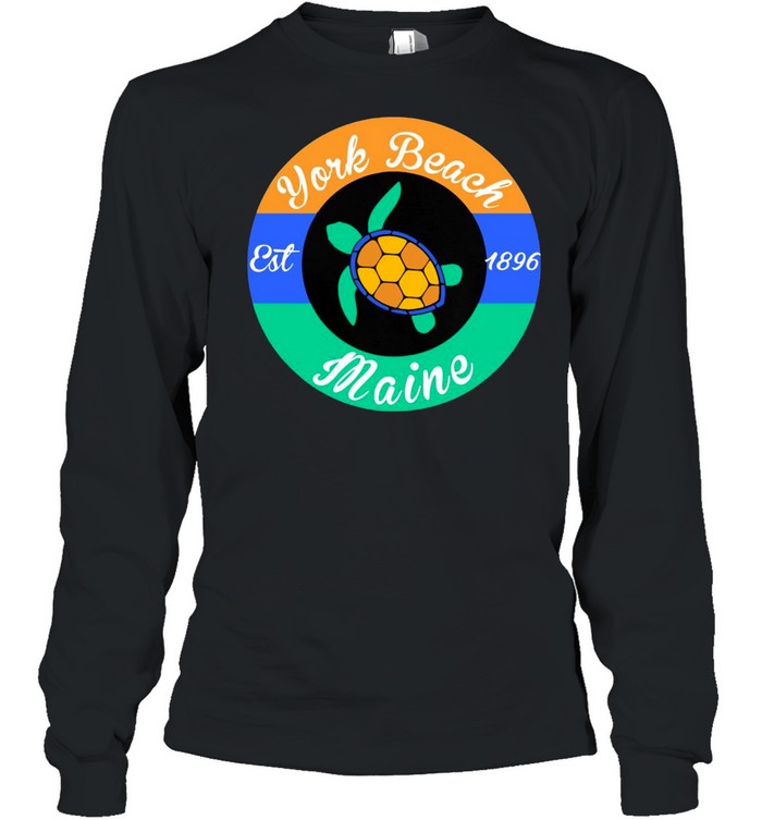 Sea Turtle York Beach Est 1896 Maine T-shirt Long Sleeved T-shirt