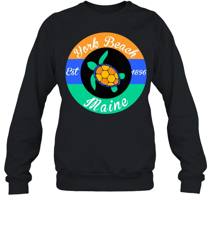 Sea Turtle York Beach Est 1896 Maine T-shirt Unisex Sweatshirt