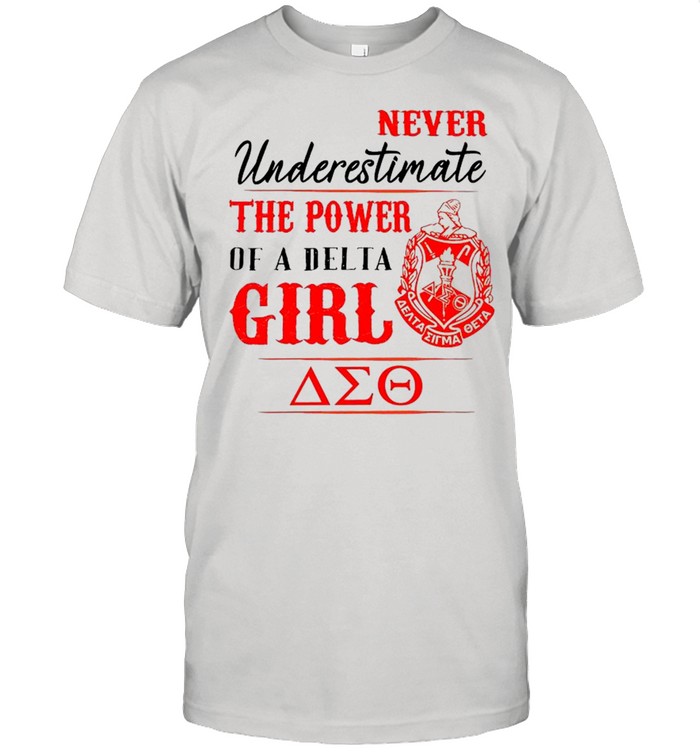 Delta Sigma Theta Never Underestimate The Power Of A Delta Girl shirt Classic Men's T-shirt