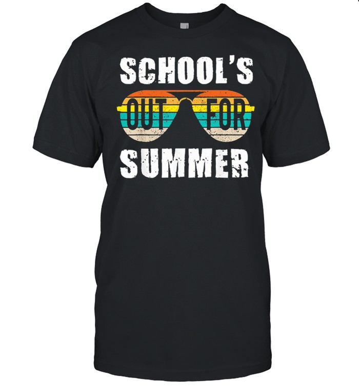 Schools out for summer happy last day of school vintage shirt