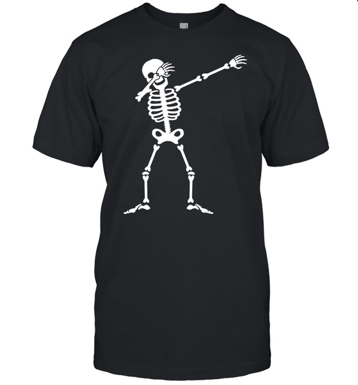 Dabbing Skeleton Halloween Party  Classic Men's T-shirt