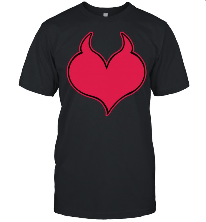 Devil Red Heart Horns Soft Grunge Goth Gothic Dark Aesthetic shirt Classic Men's T-shirt