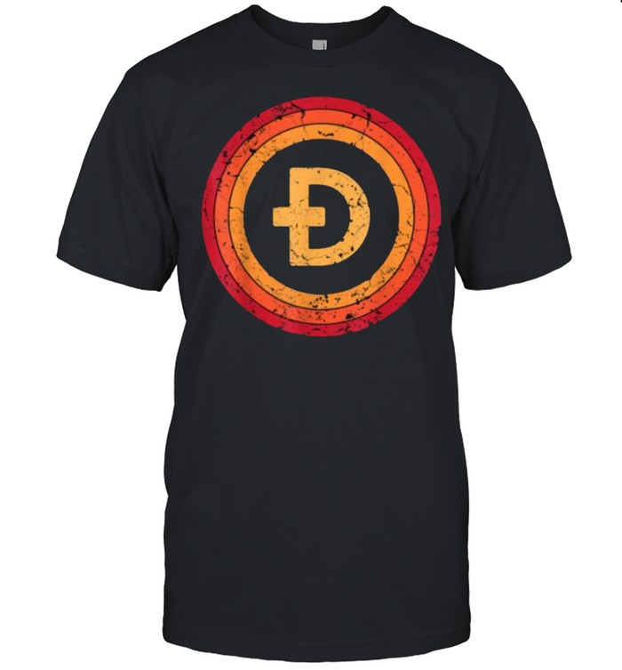 Dogecoin Doge Coin Logo Crypto Currency Vintage Shirt