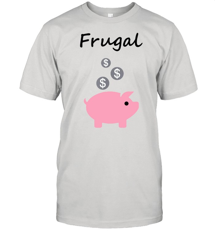 Frugal Piggy Bank and Coins LightColor shirt Classic Men's T-shirt