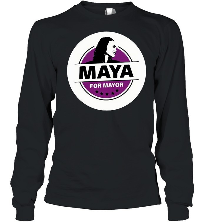 Maya For Mayor Logo  Long Sleeved T-shirt
