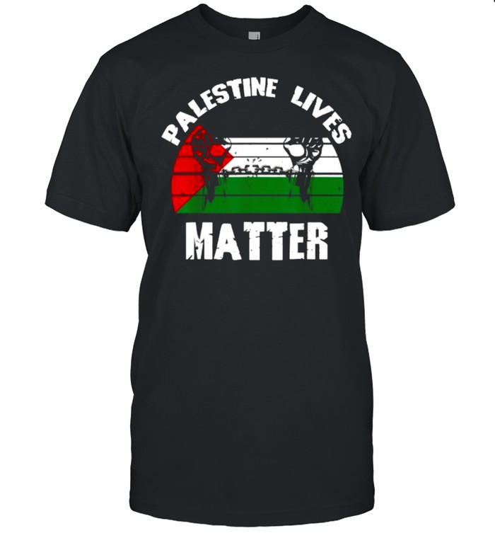 Palestinian Lives Matter Palestine Flag Retro Shirt