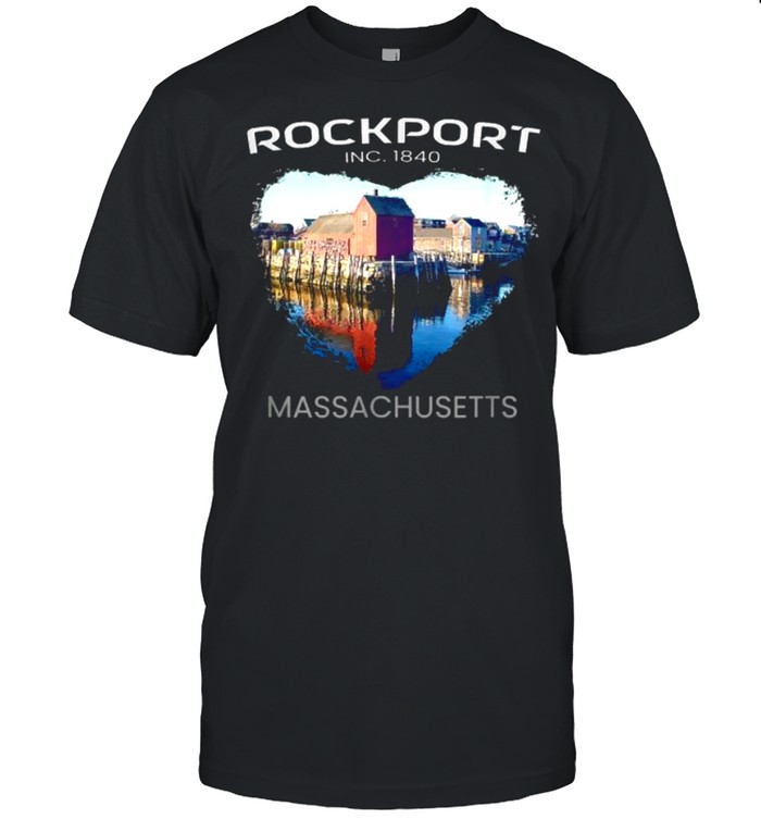 Rockport MA MASSACHUSETTS Motif Number 1 Heart  Classic Men's T-shirt
