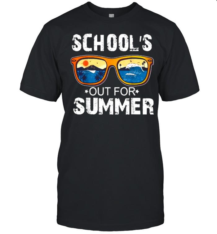 Schools Out For Summer Beach Glasses  Classic Men's T-shirt