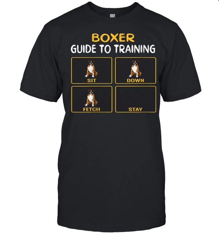 Boxer Guide To Training Dog Obedience shirt