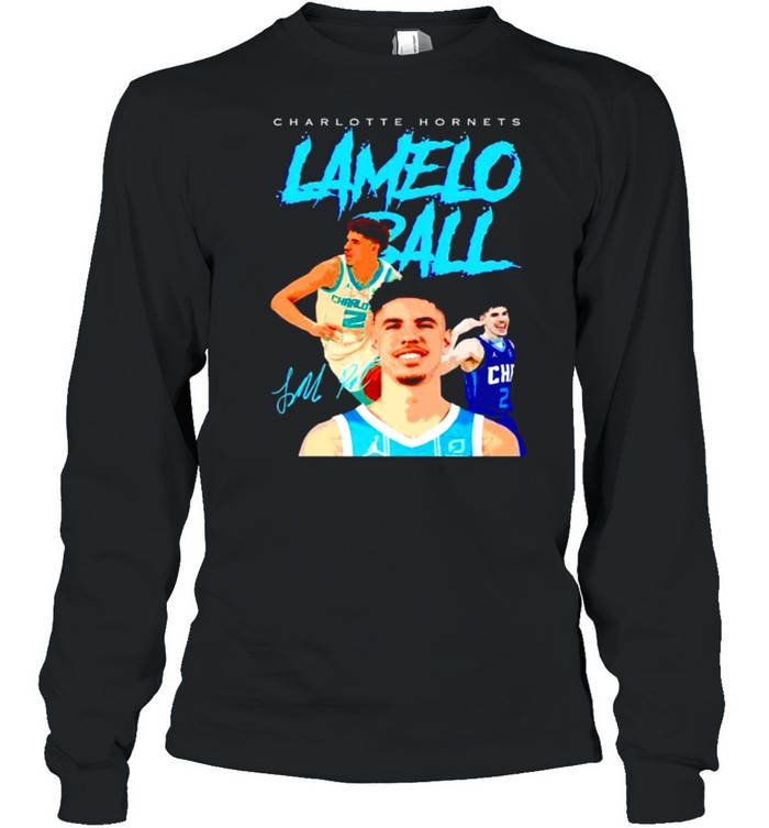 LaMelo Ball charlotte hornets signature shirt Long Sleeved T-shirt