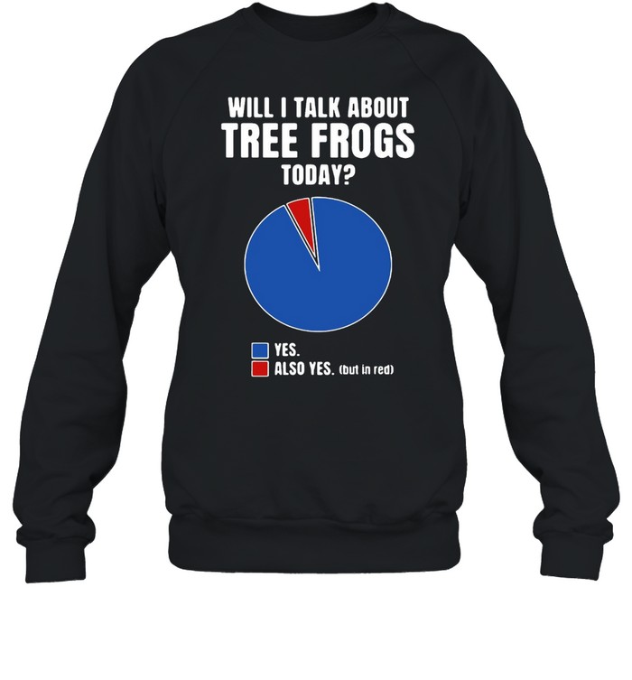 Will I Talk About Tree Frogs Clothes Diagram Quote Outfit Gift Tree Frog  Unisex Sweatshirt